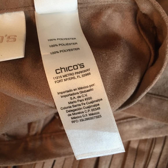 Chico’s Faux Suede Fringe Skirt - Picture 4 of 7